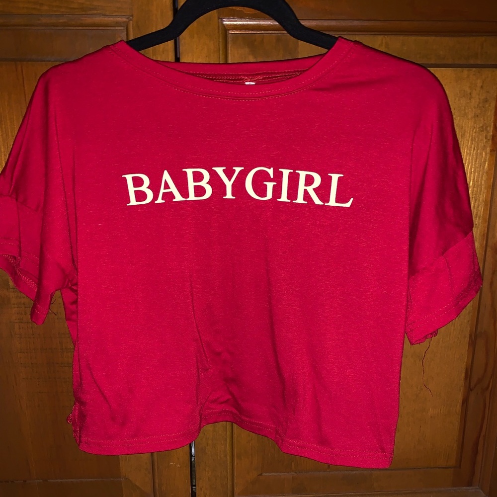 Baby girl red crop top